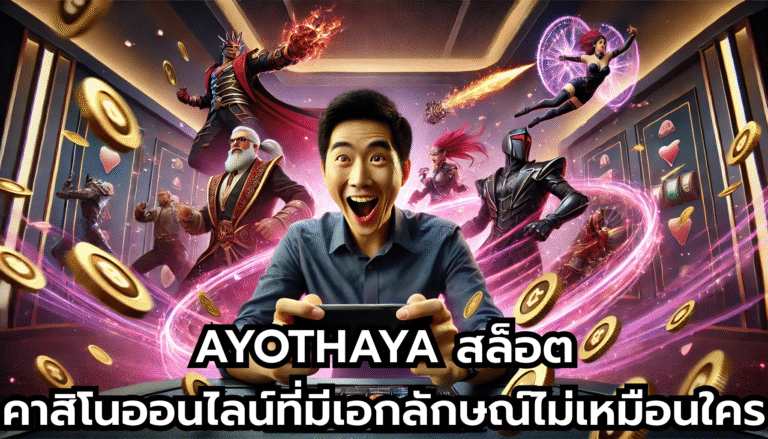 AYOTHAYA สล็อตคาสิโนออนไลน์ที่มีเอกลักษณ์ไม่เหมือนใคร